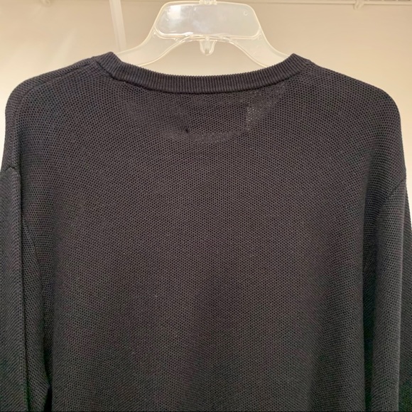 Mens Penguin Munsingwear Sweater Long Sleeve Crewneck Black Heavy Knit XL - Picture 6 of 7